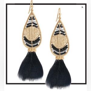 Stella & Dot Wisten Feather Earrings